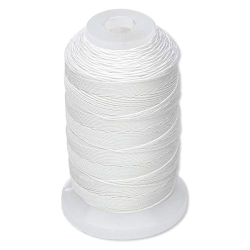 Purely Silk Simply Silk Beading Thick Thread Size C White 0.0108 Inch 0.27mm Spool 310 Yards - Image 4