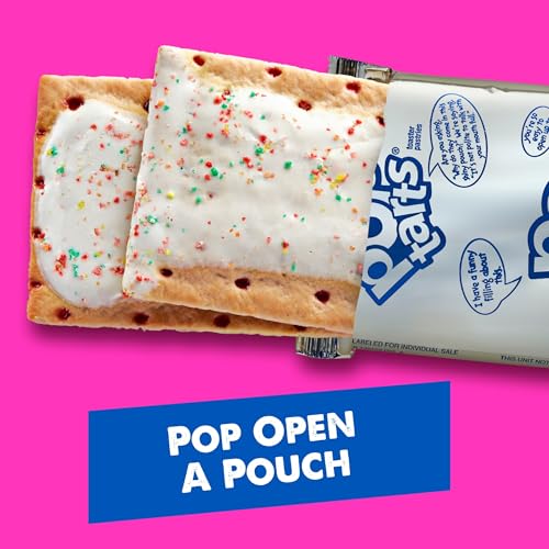 Pop Tarts Pop-Tarts Toaster Pastries, Breakfast Foods, Kids Snacks, Frosted Strawberry (12 Pop-Tarts) - Image 4