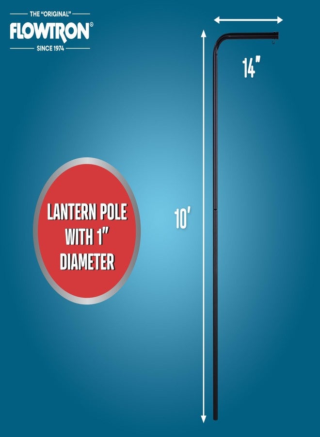 Flowtron SP-200 Security Lantern Pole | 10 Ft Adjustable 3-Section Steel Pole with 14" Extension Arm | Anti-Theft Lock | Fits BK-15, BK-40, BK-80 Bug Zappers - Image 3
