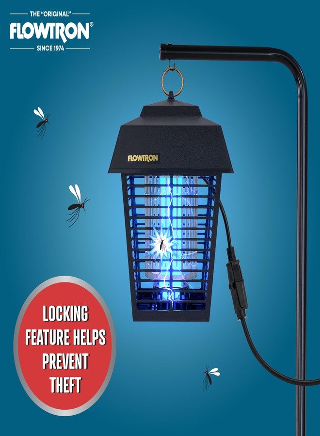 Flowtron SP-200 Security Lantern Pole | 10 Ft Adjustable 3-Section Steel Pole with 14" Extension Arm | Anti-Theft Lock | Fits BK-15, BK-40, BK-80 Bug Zappers - Image 2