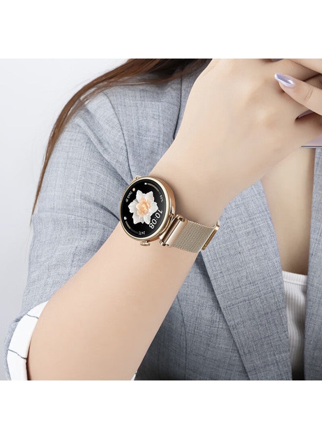 Wei Qiantu سوار ساعة Milanese Mesh متوافق مع Huawei Watch 4/gt 5/gt 4/3/pro، Honor Magic، Oppo Watch 4 Pro/x - أسود - Image 3