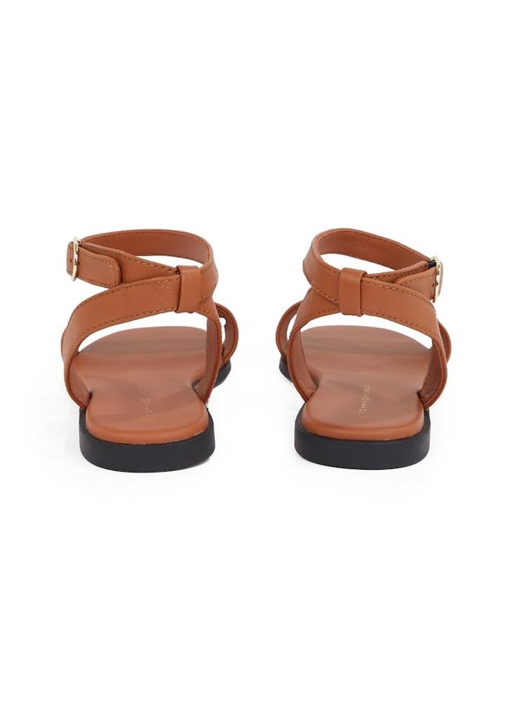 TOMMY HILFIGER Ankle Strap Leather Sandals  - Image 3