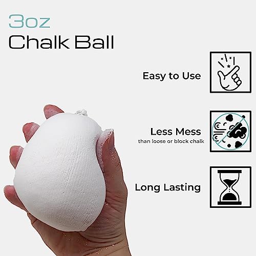 Z-Athletic Z Athletic Gym Chalk Ball for Rock Climbing, Gymnastics, and Weightlifting, 3oz Chalk Ball - Image 3