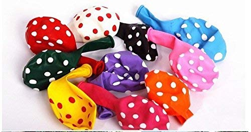 3A Featuretail Birthday Party Multicolor POLKA Dot Balloons - Pack of 50 - Image 3