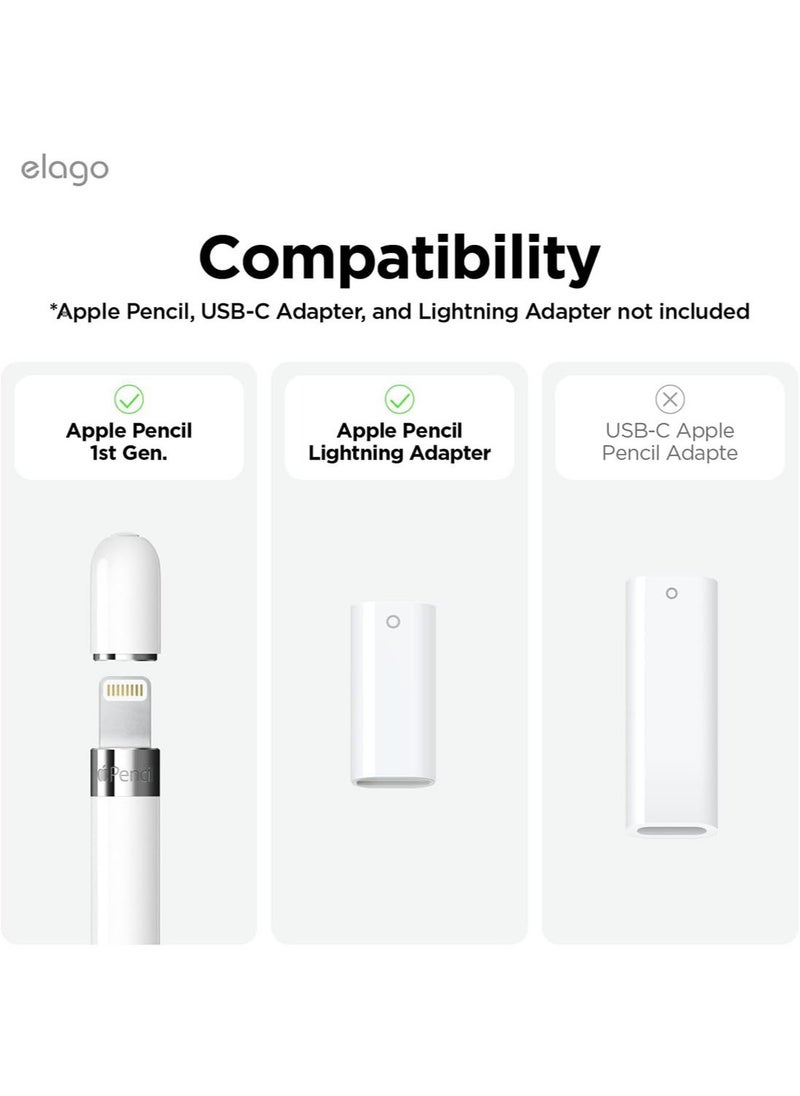 Elago Classic Pencil Compatible with Apple Pencil (1st Generation) and USB-Lightning Adapter, Silicone Case Cover - Yellow [Adapter not included]  - Image 2