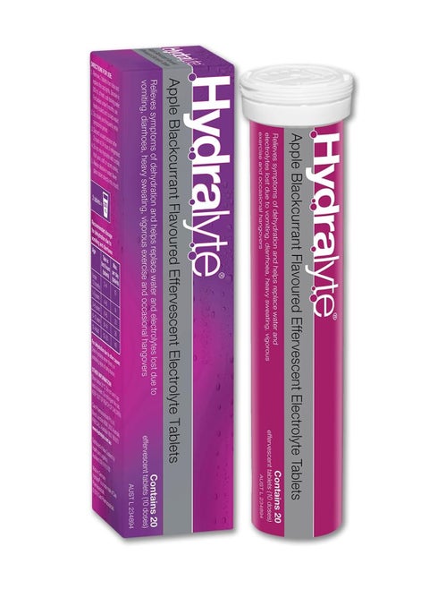 Effervescent Electrolyte Tablet Apple Blackcurrant Flavoured 20 Servings