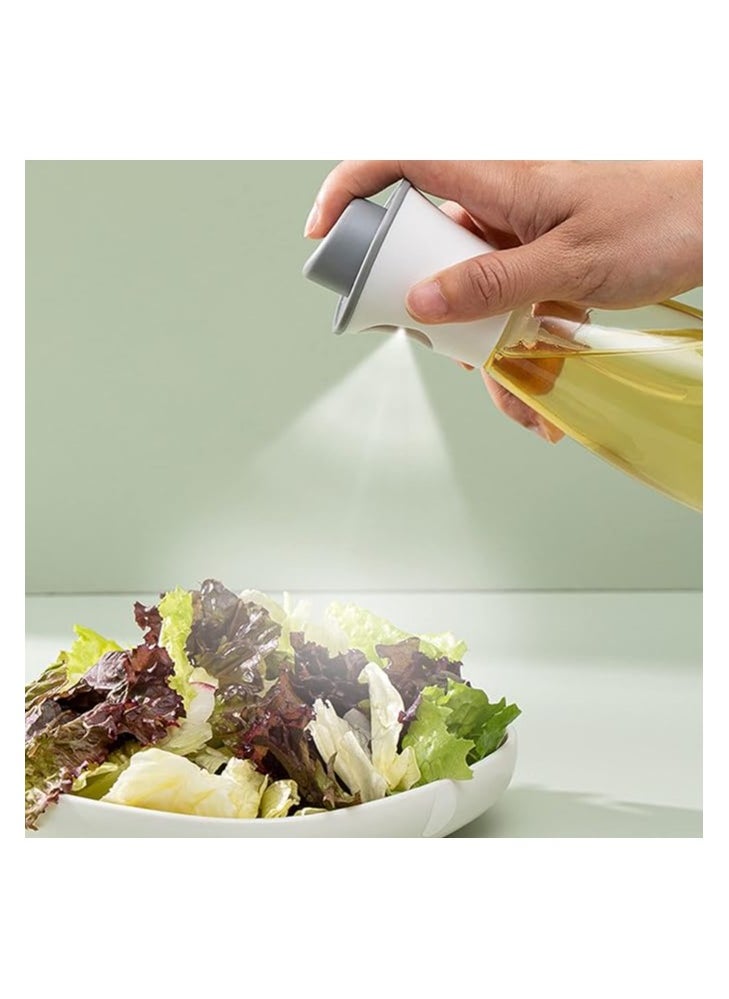 Spaceshoop Oil Sprayer Glass Press Oil Bottle Multifunctional Olive Oil Glass Dispenser 1 Bottle of 170ml Widely Used in Cooking Kitchen Baking Grilling Roasting Grilling  - Image 2