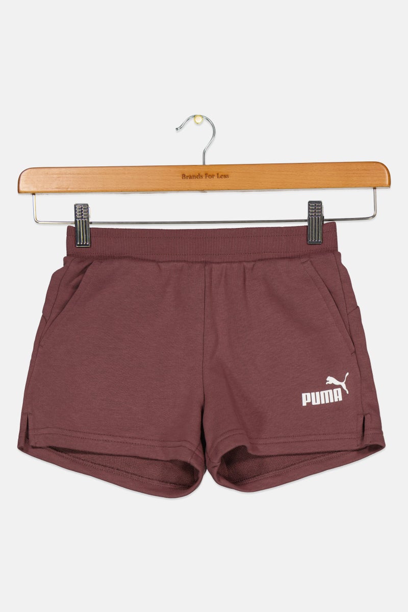 PUMA Kids Girl Sportswear Fit Outdoor Shorts, Mauve - Image 1