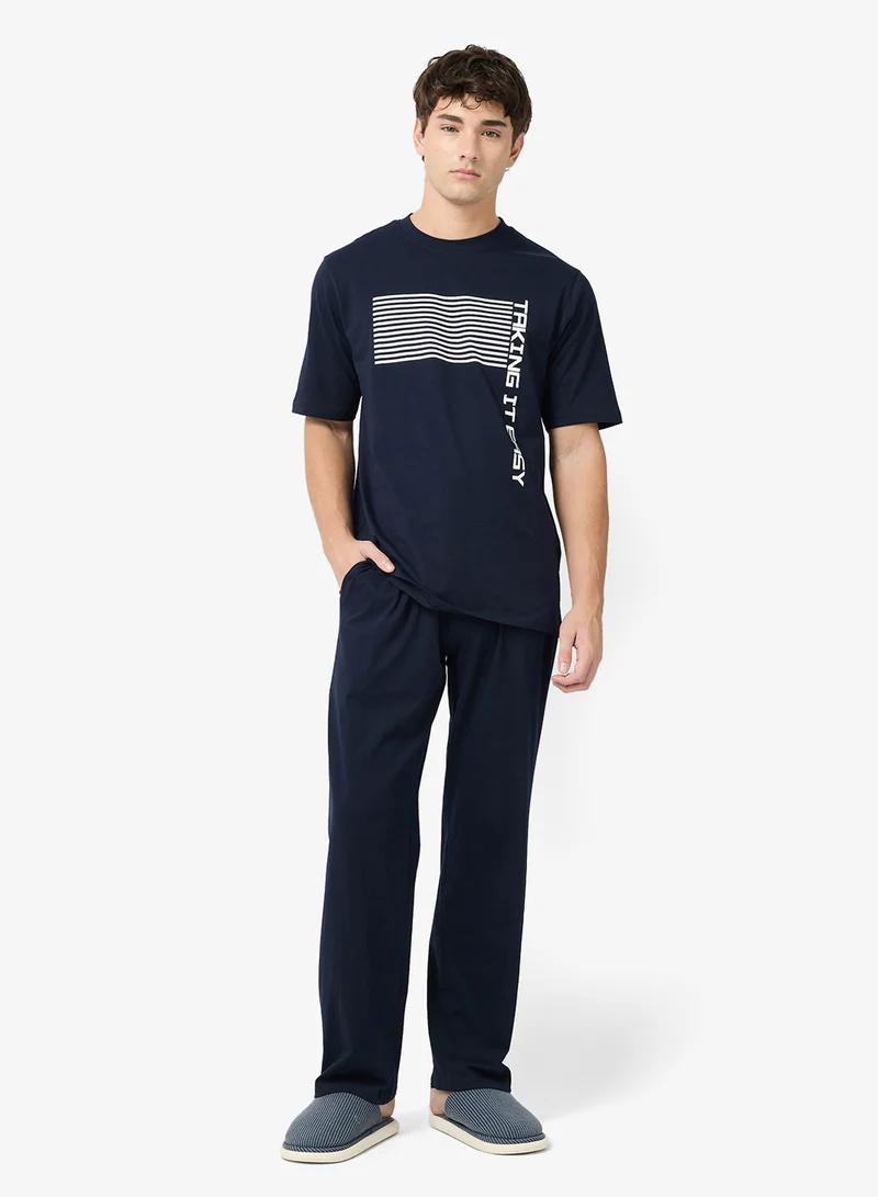 Seventy Five Nightwear T-Shirt and Pant Set