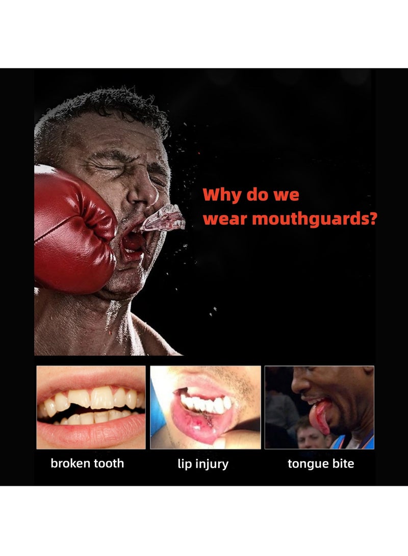 NOVOLAN NOVOLAN Children Sports Mouthguard Youth Mouth Guard Taekwondo Boxing Mouthguards Basketball Sports Mouthguards Anti-Grinding Mouthguards Rugby Protectors Comes with Case 3 Pack - Image 3