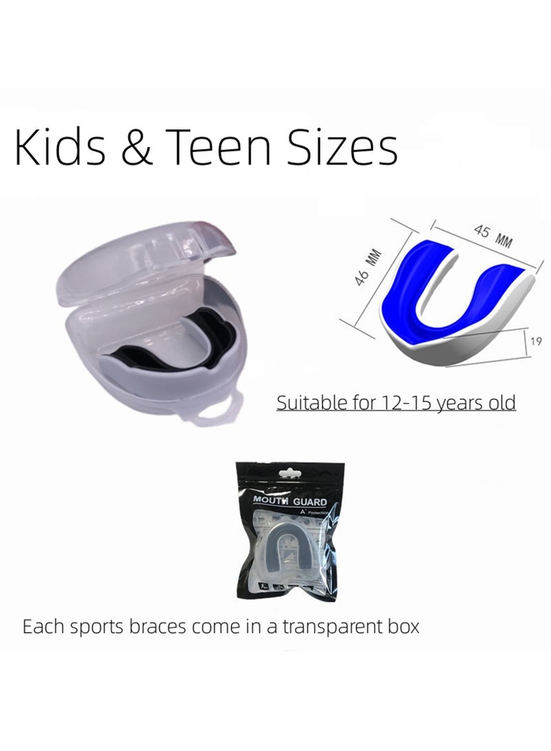 NOVOLAN NOVOLAN Children Sports Mouthguard Youth Mouth Guard Taekwondo Boxing Mouthguards Basketball Sports Mouthguards Anti-Grinding Mouthguards Rugby Protectors Comes with Case 3 Pack - Image 4