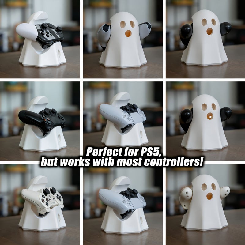 طقم حامل أبيض لـ PS5 وSwitch وXbox لجميع وحدات التحكم - Image 4