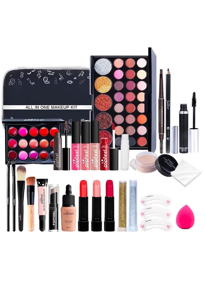 popfeel Makeup Gift Set for Women Full Kit 28 Pcs Set  - Image 1