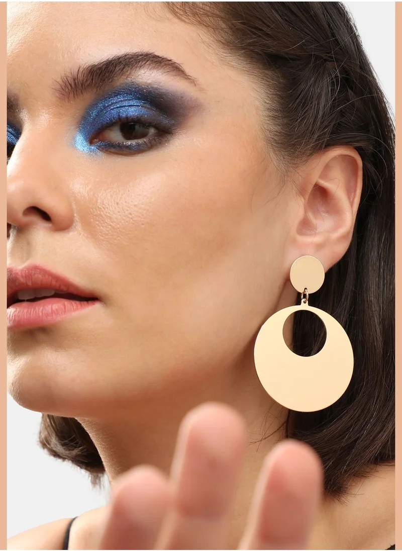 SOHI Gold Plated Party Designer Drop Earring For Women