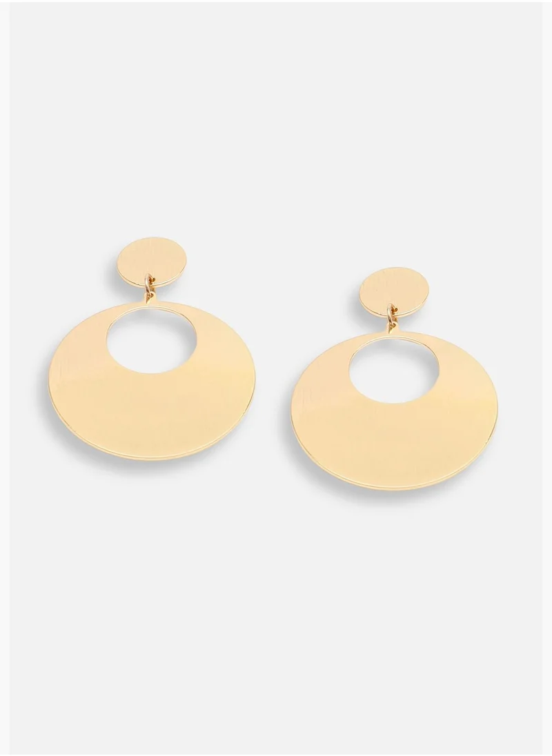 SOHI Gold Plated Party Designer Drop Earring For Women