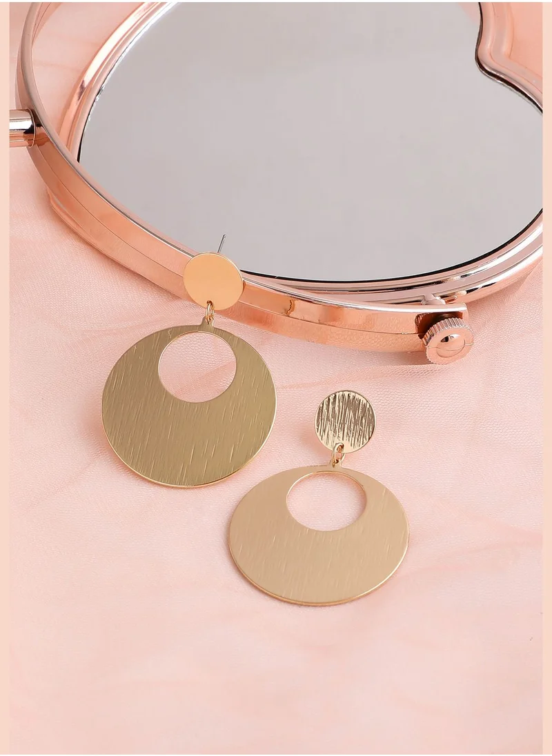 SOHI Gold Plated Party Designer Drop Earring For Women