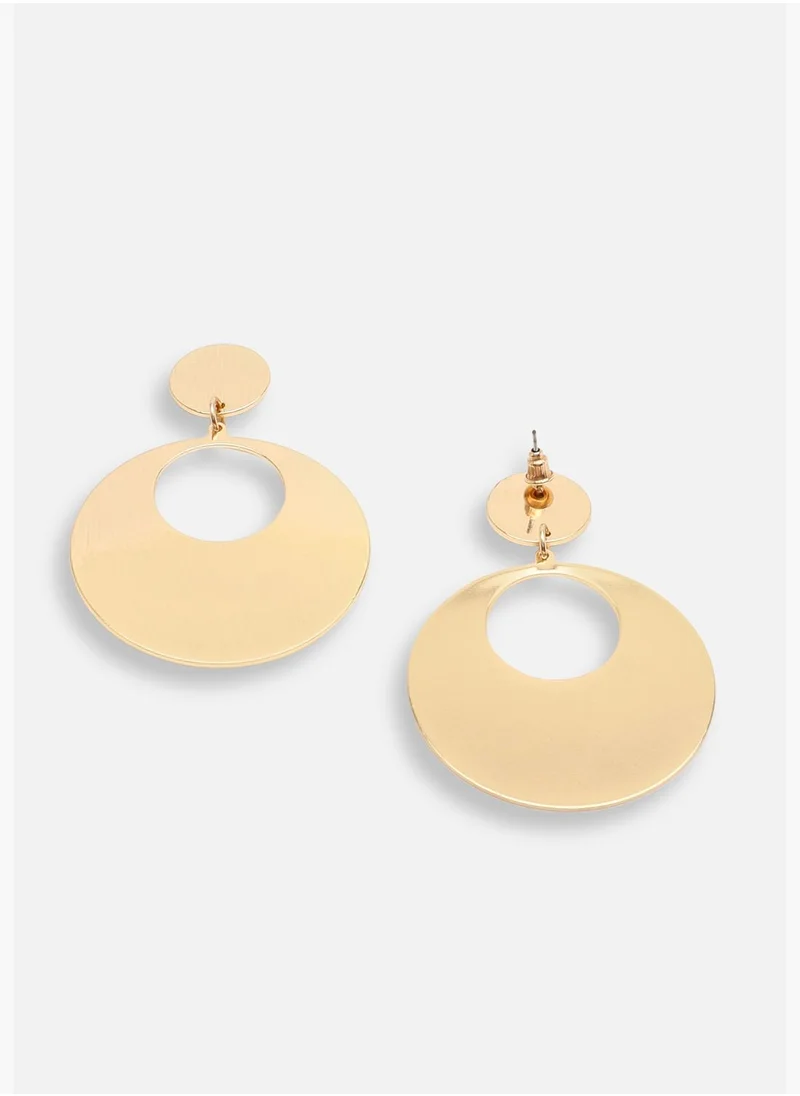 SOHI Gold Plated Party Designer Drop Earring For Women
