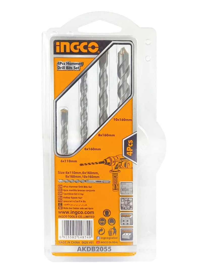 إنجكو مجموعة مثاقب المطرقة 4 قطع INGCO - AKDB2055 - Image 4