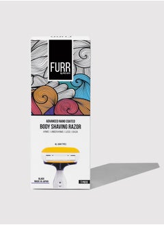 Furr FURR Body & Bikini Line Reusable Trimming Razor Combo | Painless Body Hair Removal | With Aloe Vera & Vitamin E Padding | Precision Of 4 Japanese Blade Coated With Titanium - Pack of 2  - Image 3