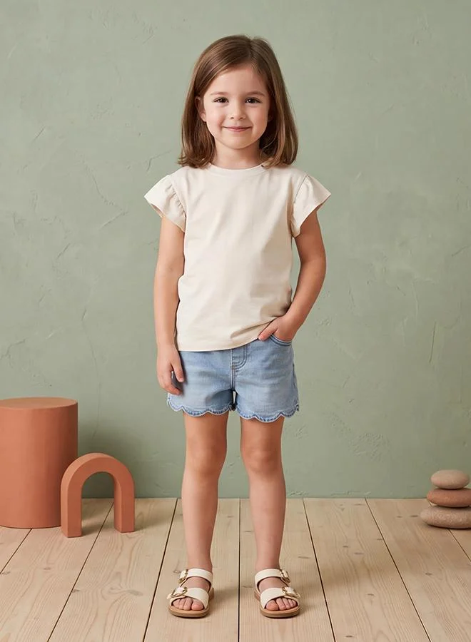 Babies & More Babies & More Toddler Girls Dark Green Short Sleeve T-Shirt