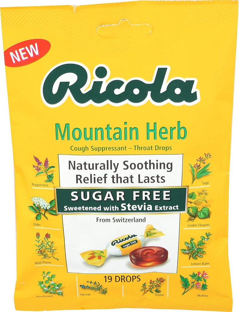 Ricola Sugar Free Throat Drops Original Swiss Herb - 19 ct, Pack of 2 - Image 2