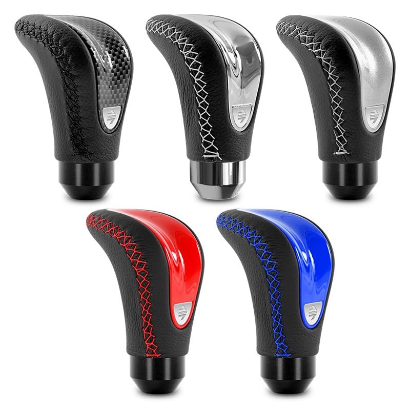 MOMO Motorsport Combat Evo Shift Knob Black Leather, Carbon Effect Insert - CTECBN - Image 4