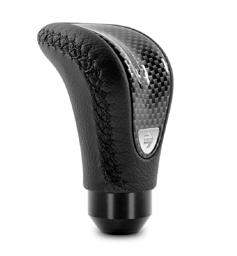 MOMO Motorsport Combat Evo Shift Knob Black Leather, Carbon Effect Insert - CTECBN - Image 5