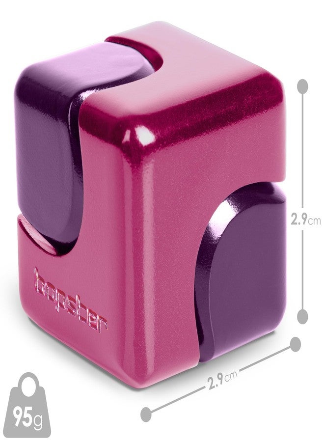 bopster Fidget Cube Spinner | Anodised Metal Hand Spinner | Sensory & Stress Relief Toy for Kids & Adults | ADHD, ADD, Autism | Ideal Gift | Pink & Purple - Image 3