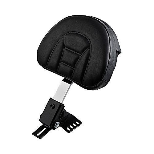 ANZIO Compatible with 1988-2020 Harley Touring Street Electra Glide Road King Adjustable Driver Plug-In Rider Backrest Pad - Image 1
