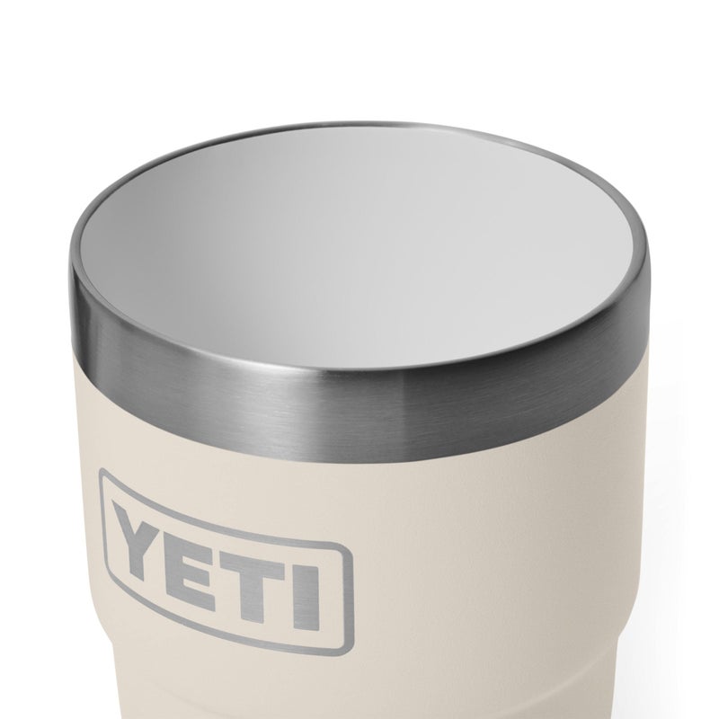 YETI Rambler 8 oz Insulated Coffee Mug with Lid - Stackable Double-Wall Vacuum Insulated Coffee Cup - DuraSip Ceramic Lining - Barista-Friendly Design - Stainless Steel - Dishwasher Safe, Cape Taupe - Image 5