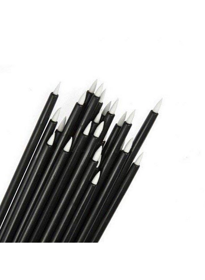 Nesa Disposable Makeup Brush Set (Fine Eyeliner Makeup Brushes Applicator Lip Liner Brushes 50 Pcs) Black - Image 1
