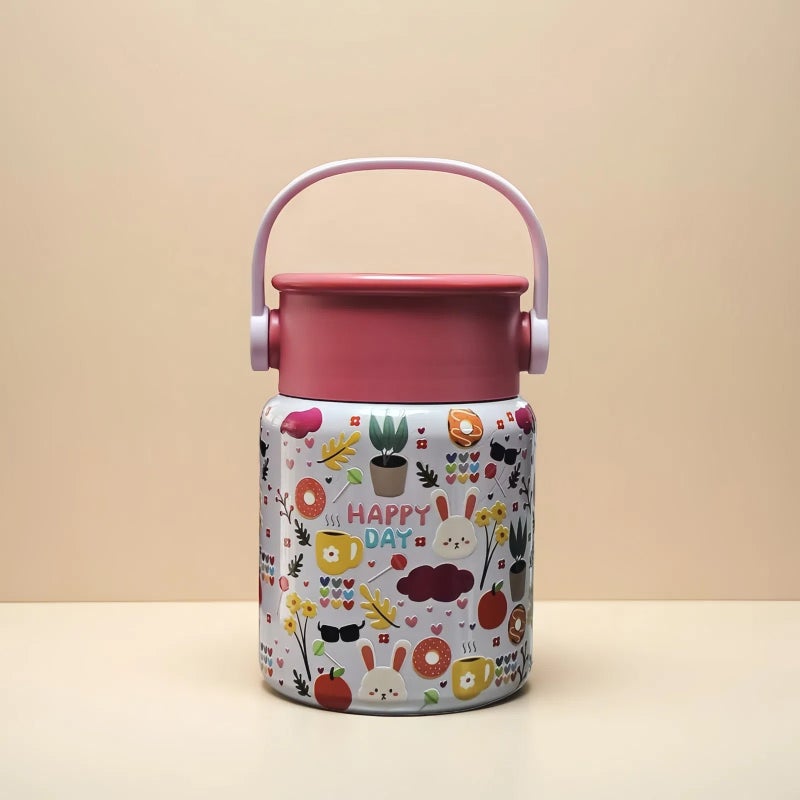 New Stew Beaker 316 Stainless Steel Stew Pot Household Portable Handle Thermos Cup Coffee Pot Stew Pot - Image 3