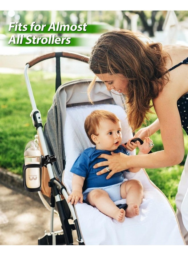 Badiano 2 Pack Stroller Drink Holders, Universal Cup and Bottle Holder for Trolleys, Walkers and Bikes - Image 4