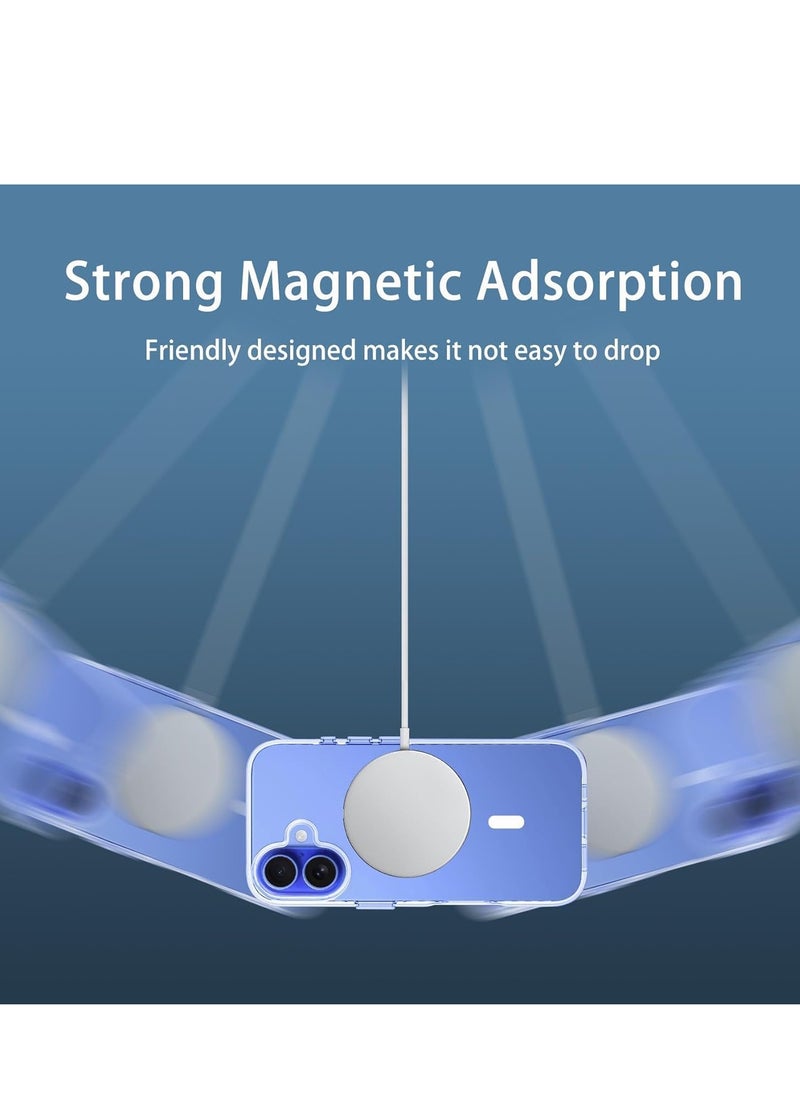 Generic - Magnetic Clear Case Designed for iPhone 16 Compatible with MagSafe Charger, Support Magnetic Car Mount Wireless Charging - Image 1