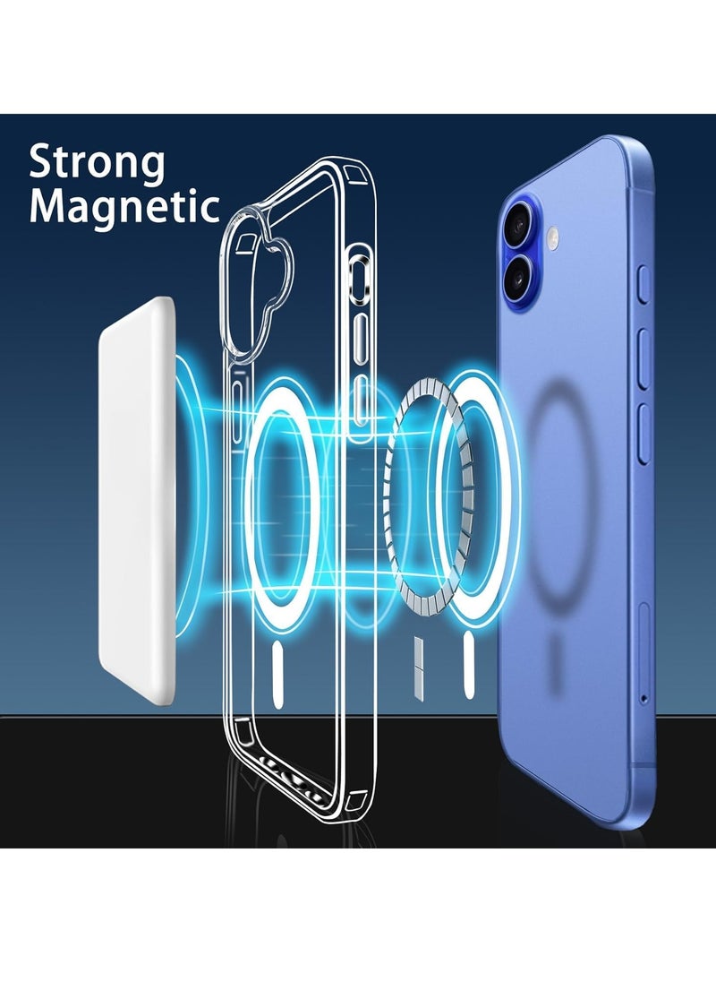 Generic - Magnetic Clear Case Designed for iPhone 16 Compatible with MagSafe Charger, Support Magnetic Car Mount Wireless Charging - Image 1