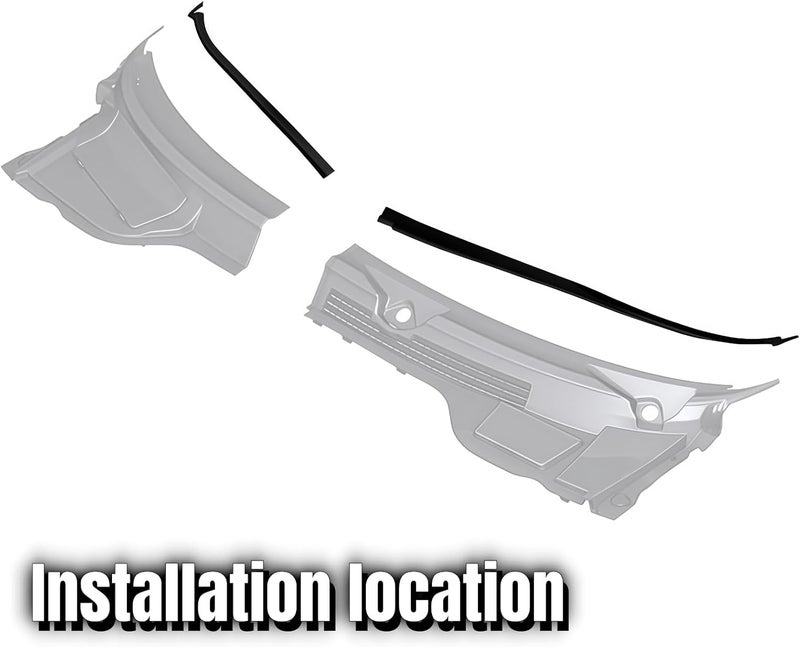 Prefer Warehouse 2Pcs Windshield Cowl Cover Apron Seal Trim Strip for Mini Cooper R55 R56 R57 (2007-2015) - Image 4