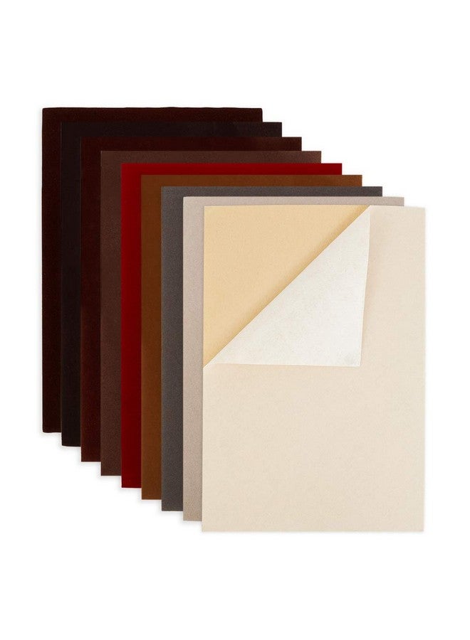 بينيكريت 18 قطعة من أقمشة مخملية لاصقة من 9 ألوان، ورقة A4 (8.3 بوصة × 11.8 بوصة)، ذاتية اللصق، متينة ومقاومة للماء، متعددة الأغراض، مثالية لصناعة الفنون والحرف اليدوية - Image 1