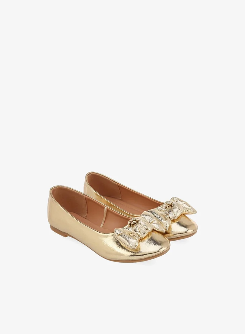 Flora Bella By Shoexpress Flora Bella Girls Bow Accent Ballerina Shoes