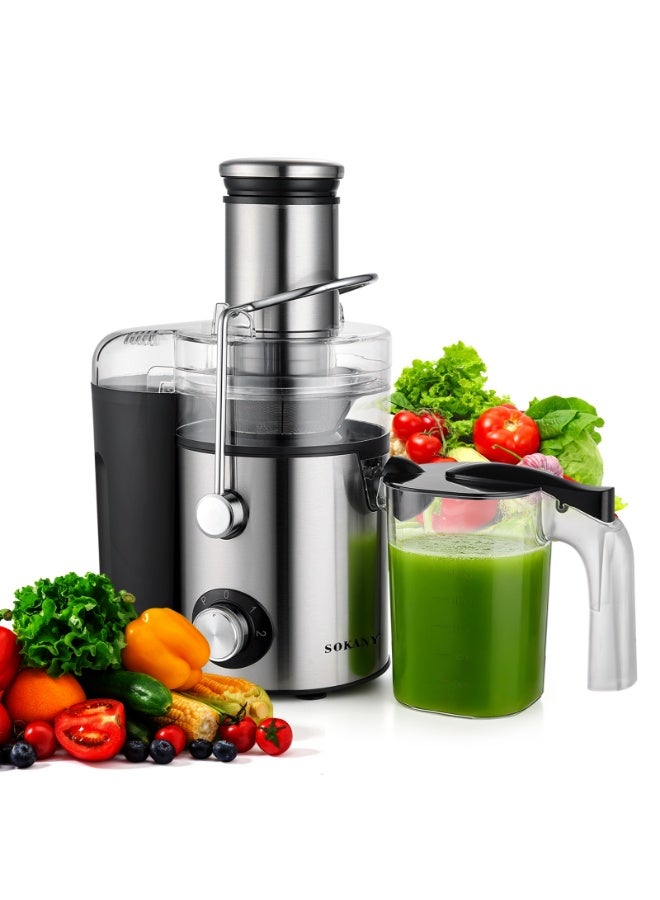 sokany Juicer Machines 1200W 1.5L Cold Press Juicer for Whole Vegetables and Fruits Slow Masticating juicer Easy to Clean Juice Extractor Machine High Juice Yield - Image 1
