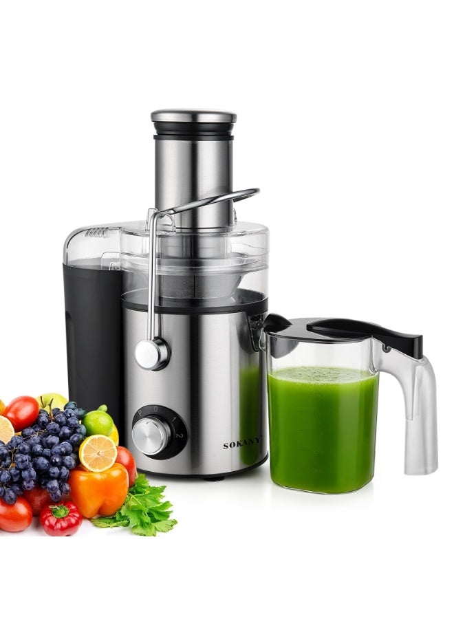 sokany Juicer Machines 1200W 1.5L Cold Press Juicer for Whole Vegetables and Fruits Slow Masticating juicer Easy to Clean Juice Extractor Machine High Juice Yield - Image 2