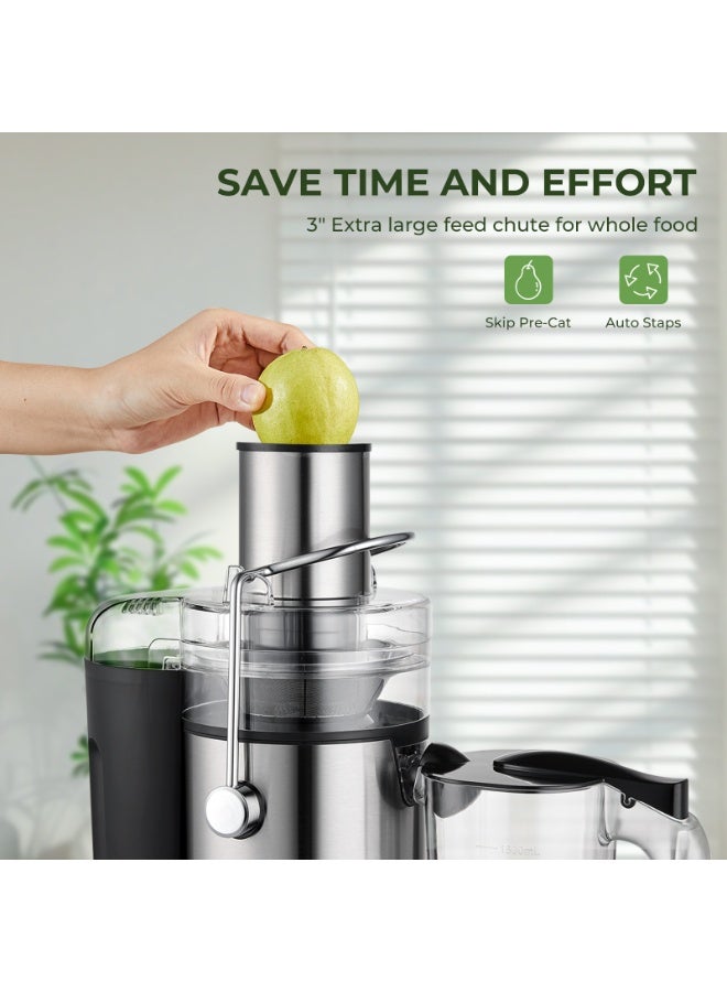 sokany Juicer Machines 1200W 1.5L Cold Press Juicer for Whole Vegetables and Fruits Slow Masticating juicer Easy to Clean Juice Extractor Machine High Juice Yield - Image 5