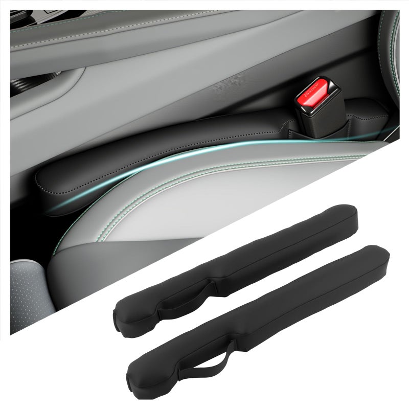 Aokdom 2026 Latest 2PCS Upgraded Car Seat Gap Filler with Fixing Ring,Elastic Car Gap Filler to Avoid Dropping Cell Phones/Keys,Essential Cars Gaps Seat Fillers Cars Accessories - Image 1