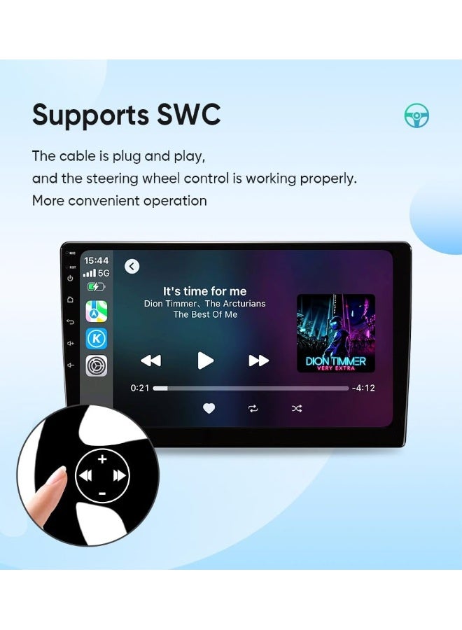 Vierex Hyundai Santa Fe 2006-2012 Android Car Stereo Screen with Apple CarPlay Android Auto Wireless WiFi DSP FM & AM Bluetooth AHD Camera and Fast Interface 8GB RAM 128GB ROM 8 CORE - Image 5