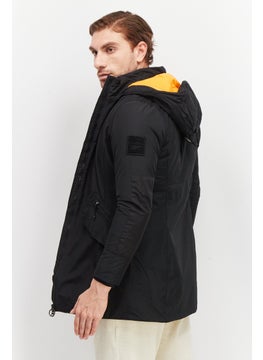 Reebok Men Sportswear Fit Hooded Long Sleeve Outdoor Jackets, Black  - Image 3