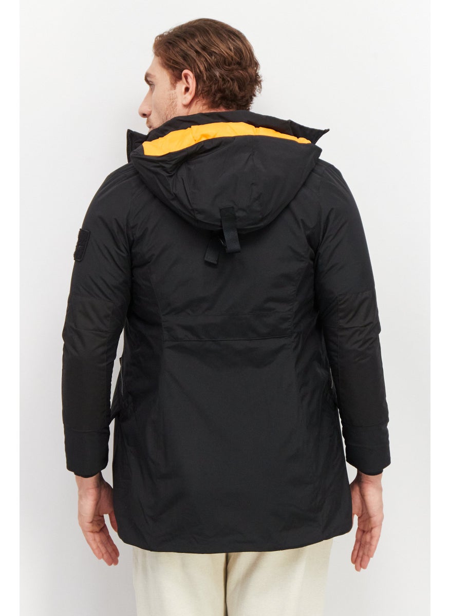 Reebok Men Sportswear Fit Hooded Long Sleeve Outdoor Jackets, Black  - Image 4