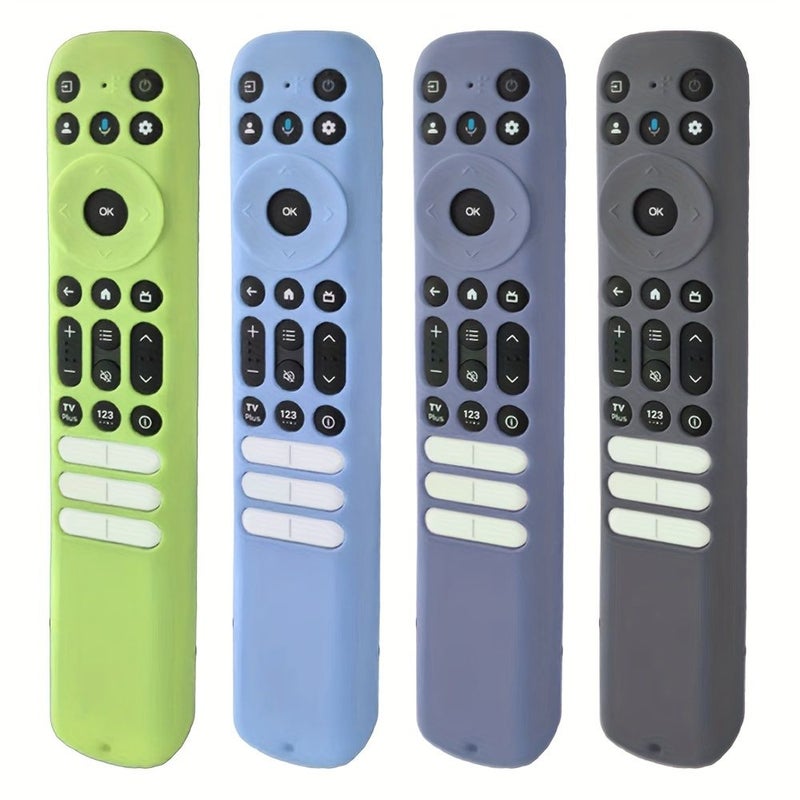 1 Compatible Remote Control Silicone Protective Case for TCL Tv Anti Drop Anti Scratch Washable Soft Cover with Lanyard Fits Snugly Strong Protection Purple - Image 1