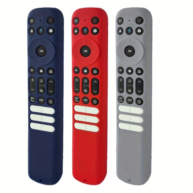 1 Compatible Remote Control Silicone Protective Case for TCL Tv Anti Drop Anti Scratch Washable Soft Cover with Lanyard Fits Snugly Strong Protection Purple - Image 4