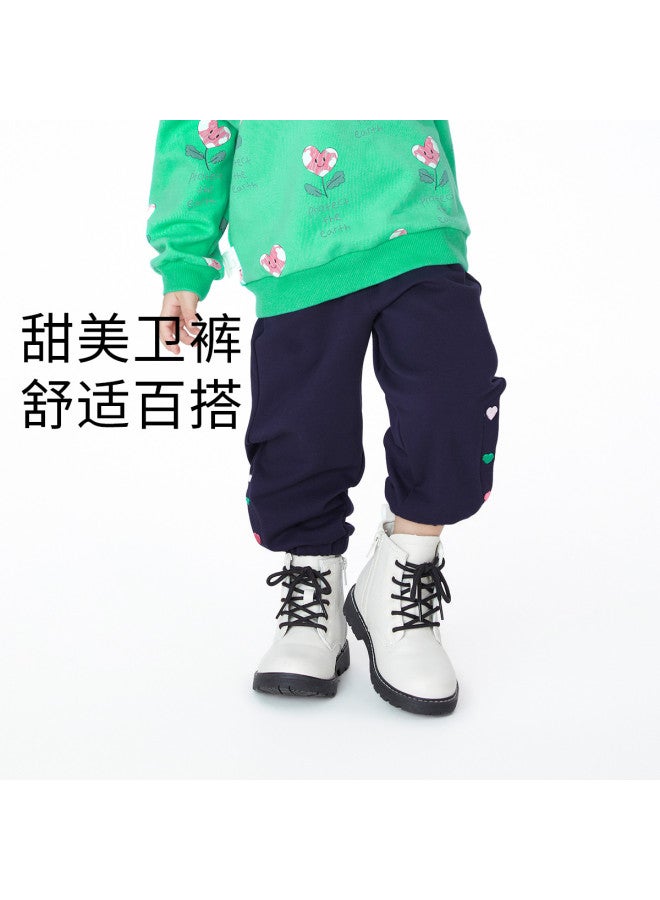 Annil girls' Casual Pants | Classic Sportswear Joggers | Spring/autumn Long Pants - Image 2