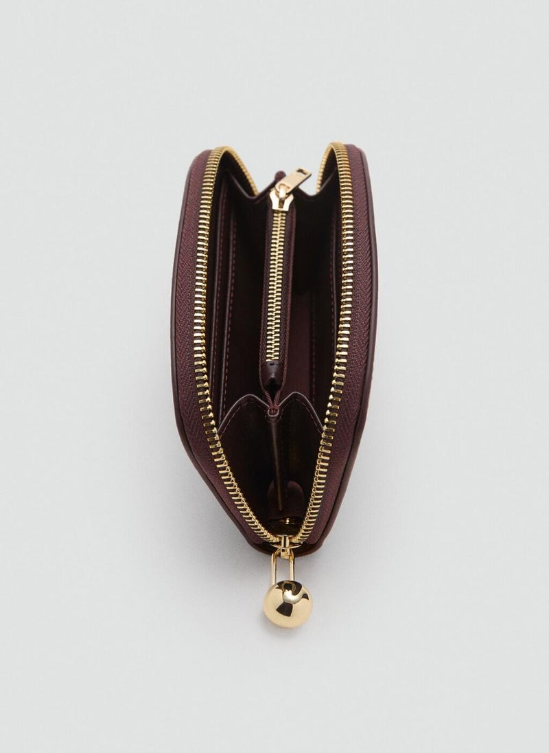 محفظة متوسطة مزينة بالخرز الصغير