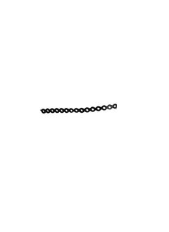 Dental Orthodontic Elastic Rubber Power Chain Braces Bands Shortlongclose For Teeth Braces (Long Black)